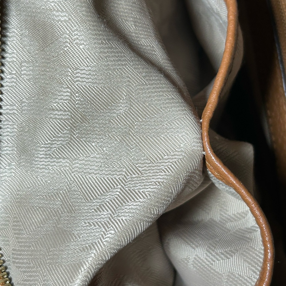 Michael Kors Tan Leather Hobo Bag Approx. 15” x 11” x 3” - Picture 9 of 15